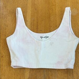 Brandy Melville Light Pink Scoop Crop Top